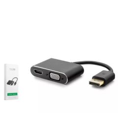 HADRON HDX7822 DisplayPort to HDMI + VGA F Çevirici 4K 1080P 22cm