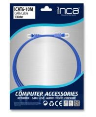 Inca ICAT6-10M 1 Metre Gri CAT6 UTP Patch Ağ Kablosu