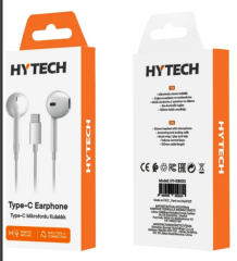 Hytech HY-XBK53 Type-C Telefon Uyumlu Beyaz Kulak İçi Mikrofonlu Kablolu Kulaklık USB-C Kulaklık
