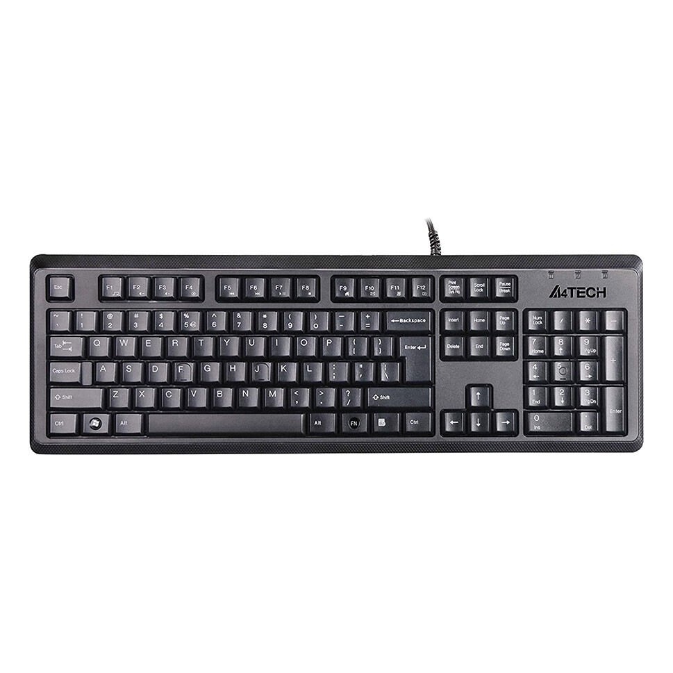 A4 Tech KR-92 USB Multimedya Fonksiyon Tuşlu Siyah Kablolu Klavye (Türkçe Q)