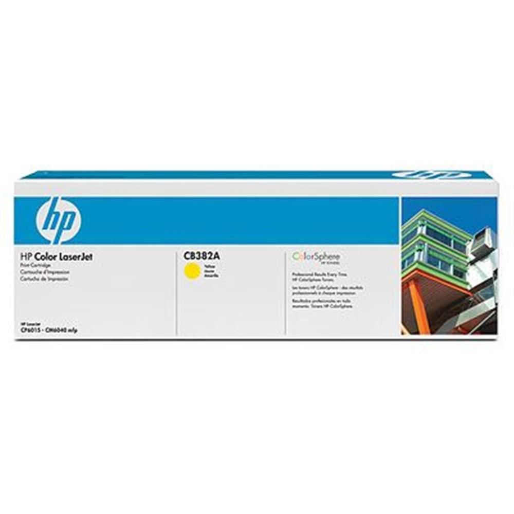HP 824A Sarı (Yellow) LaserJet Toner Kartuşu - CB382A - Color LaserJet CP6015 / CM6030 / CM6040 - 21.000 Sayfa