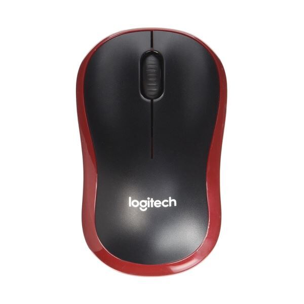 LOGITECH M185 NANO MOUSE KABLOSUZ BLACK/RED 910-002237