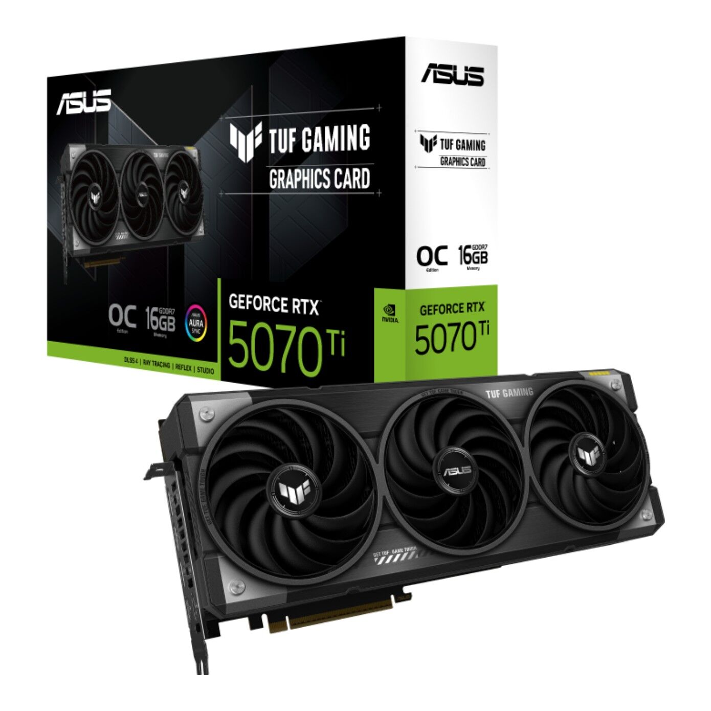 16 GB ASUS TUF-RTX5070TI-16G-GAMING RTX 5070TI GDDR7 256bit OC 2xHDMI 3xDP RGB D