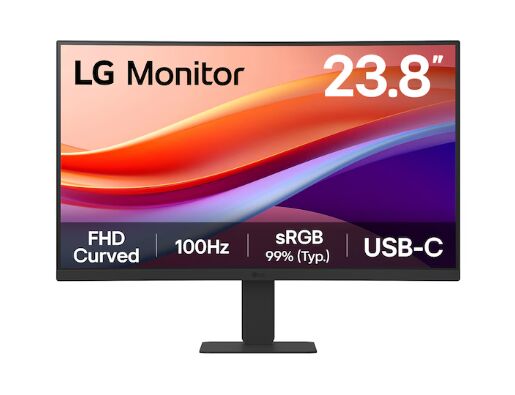 LG 24U421A-B 23.8 inç 100Hz 5ms FHD Kavisli (Curved) IPS Monitör