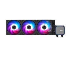 MSI MAG CORELIQUID A13 360 Black/White ARGB Gen2 360 mm CPU AIO Sıvı Soğutucu – Intel LGA 1700 & LGA 1851 / AMD AM5 & AM4 Uyumluluk – 3× 120 mm CycloBlade 7 PWM Fan – EPDM Tüpler ve Bakır Soğutma Bloğu