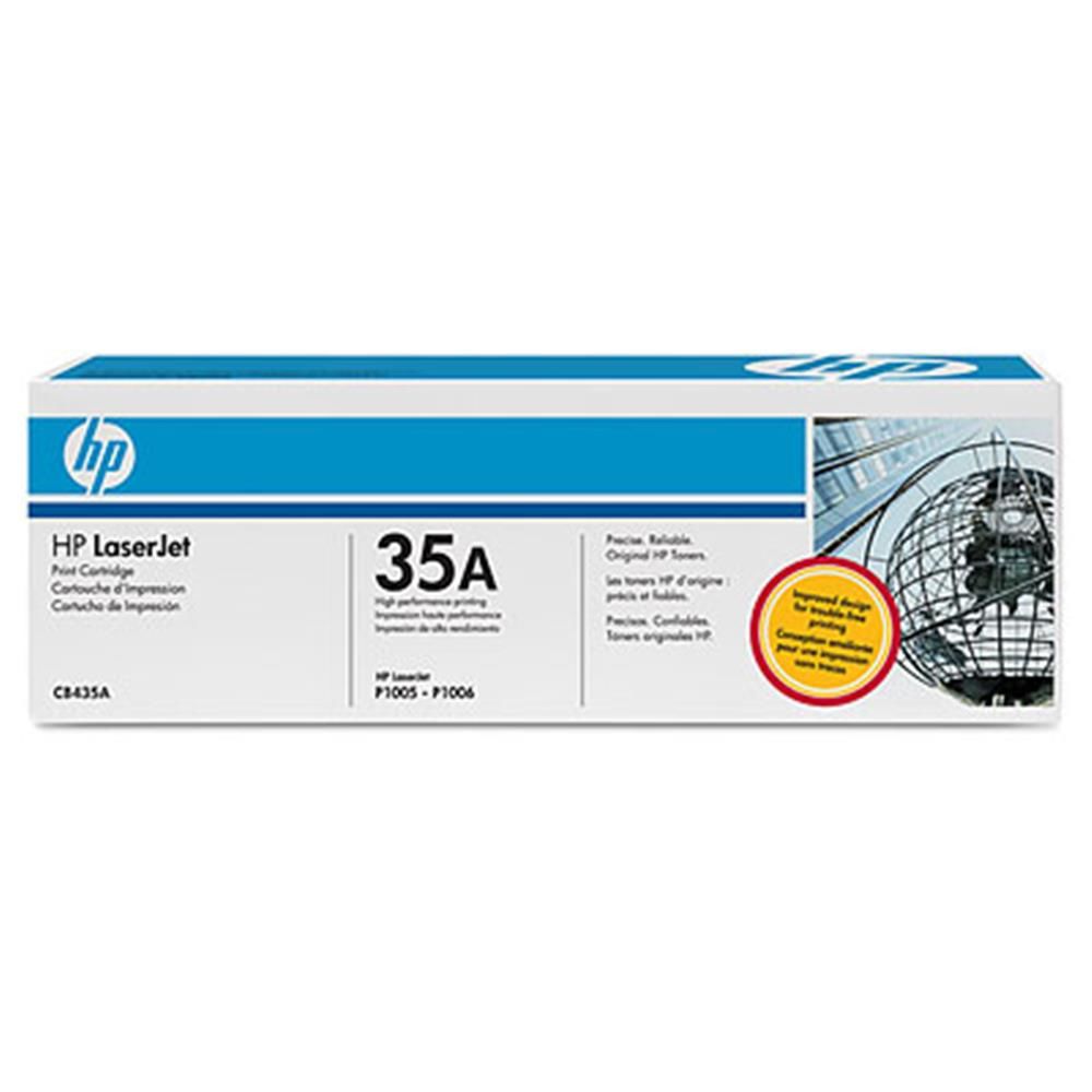 HP 35A Black (Siyah) Orijinal LaserJet Toner Kartuşu (CB435A) - LaserJet P1005, P1006 Serisi Uyumlu (1.500 Sayfa)