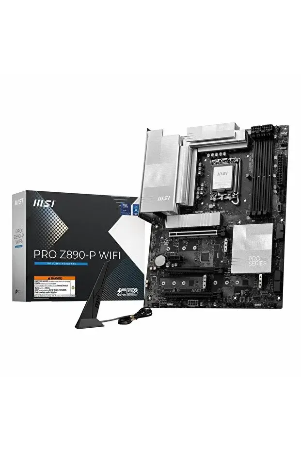 MSI PRO Z890-P WIFI Intel Z890 LGA1851 ATX DDR5 9200MHz (OC) Wi-Fi 7 Anakart