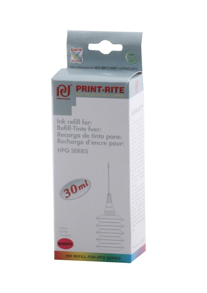 Print-Rite HP Uyumlu Üniversal Macenta (Magenta) Kırmızı Dye Mürekkep - 30ml (Tüm Mürekkepli HP Yazıcılar ve Bitmeyen Kartuş Sistemleri İçin)