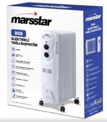 Marsstar B-08 11 Dilim Yağlı Radyatör 3 Kademe Isı Ayarı 2500W