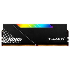 TwinMOS Voltx RGB 16GB DDR5 6000MHz CL36 Siyah Soğutuculu Masaüstü Bellek (TMD516GB6000URGB36B)