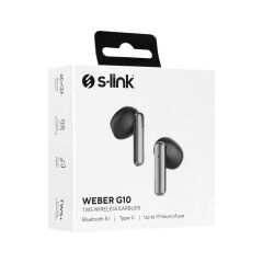 S-link Weber G10 Siyah Bluetooth V5.1 TWS Dokunmatik Kablosuz Mikrofonlu Kulak İçi Kulaklık