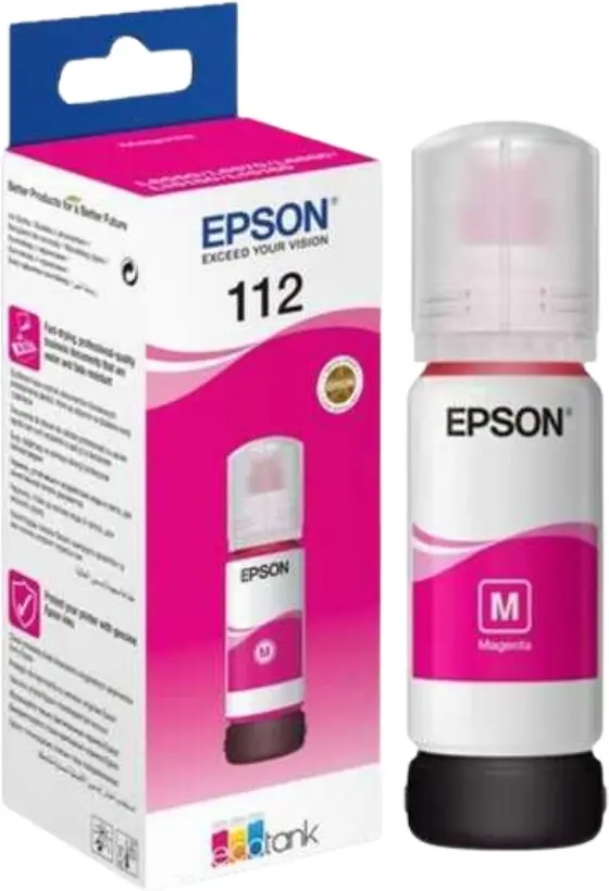 EPSON T06C34 (112) EcoTank Magenta Kırmızı Şişe Mürekkep 70 ml