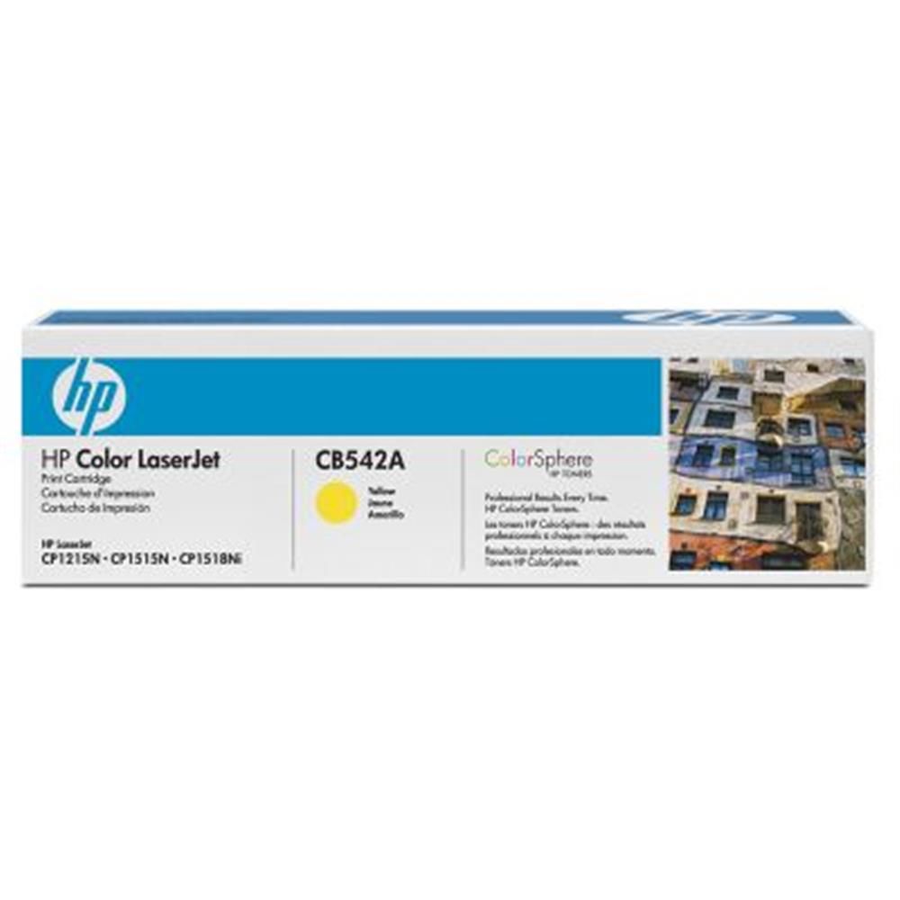 HP 125A Yellow (Sarı) Orijinal LaserJet Toner Kartuşu (CB542A) - Color LaserJet CP1215, CP1515n, CP1518ni, CM1312 Uyumlu