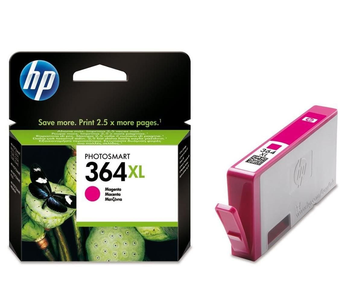 HP 364XL Yüksek Kapasiteli Macenta Orijinal Mürekkep Kartuşu (CB324EE)
