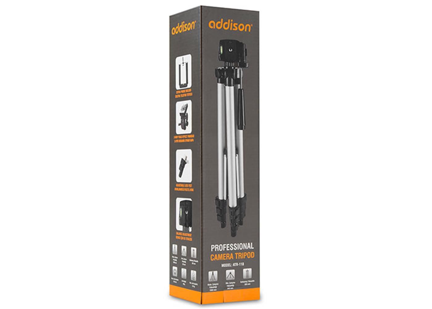 Addison ATR-118 41,7-106cm Taşıma Çantalı Kamera Tripod
