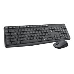 Logitech MK235 Kablosuz Multimedya Klavye Mouse Seti - Siyah (TR Q)