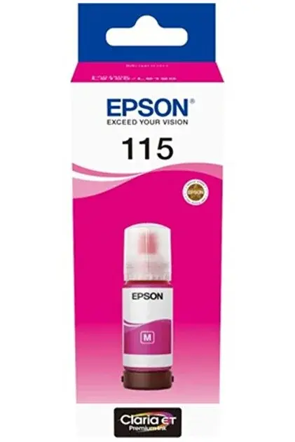 Epson 115 Magenta Kırmızı Şişe Mürekkep T07D34A L8160-L8180
