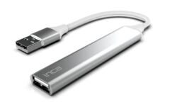Inca IUSB‑4TUX USB 2.0 ve USB 3.0 Çoklayıcı Slim Alüminyum Kasa 3‑Port 2.0 + 1‑Port 3.0, 5 Gbps USB Hub