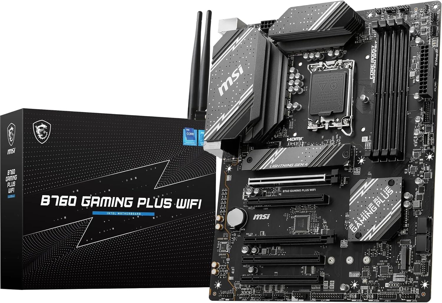 MSI B760M GAMING PLUS WIFI Intel B760 LGA1700 mATX DDR5 6800+MHz (OC) Wi-Fi 6 Anakart