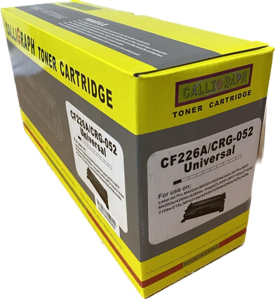 Calligraph HP 26A (CF226A) / Canon CRG-052 Siyah Muadil Toner - 3.100 Sayfa