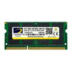 TWINMOS MDD3L4GB1600N 4 GB DDR3‑1600 MHz 1.35 V (Low Voltage) CL11 SO‑DIMM Notebook Bellek Modülü
