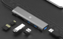 Frisby FA-7710TC USB Type-C™ Hub Çoklu Bağlantı Noktası Adaptör HDMI USB 3.0 PD Destekli Çoklayıcı