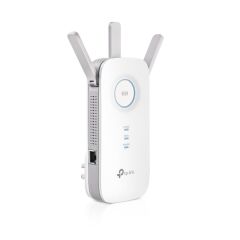 TP‑LINK RE450 AC1750 Dual‑Band Wi‑Fi 5 Kablosuz Menzil Genişletici 450 Mbps (2.4 GHz) + 1300 Mbps (5 GHz) 1× Gigabit Ethernet 3 Harici Anten EasyMesh Desteği Beyaz