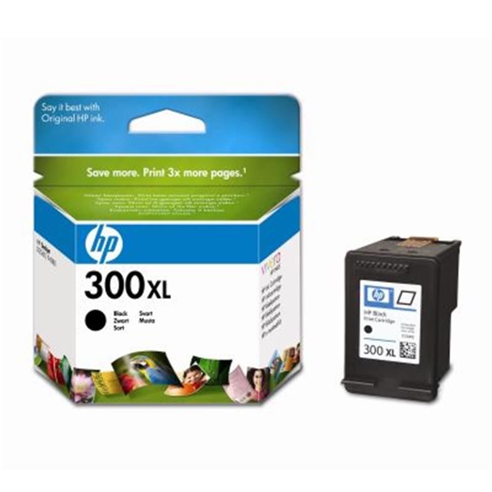 HP 300XL Siyah (Black) Orijinal Yüksek Kapasiteli Mürekkep Kartuşu (CC641EE)