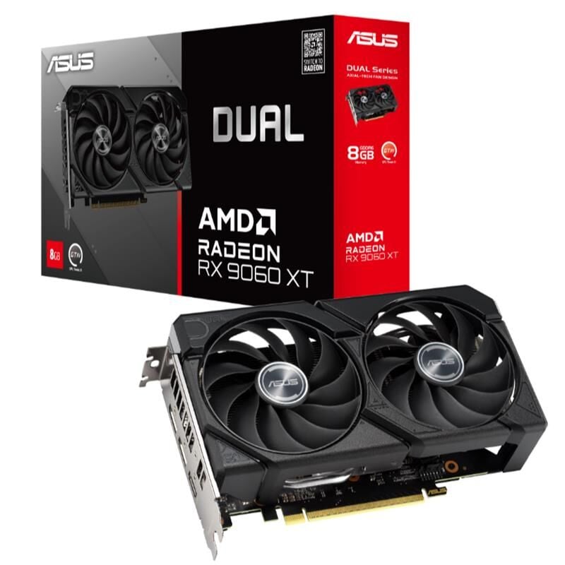 ASUS GEFORCE DUAL-RX9060XT-8G EKRAN KARTI