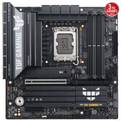 ASUS TUF GAMING B860M‑PLUS WiFi Intel B860 Chipset LGA 1851 Soket DDR5 (max 256 GB @ 8800+ MT/s OC) DisplayPort 1.4 HDMI 2.1 PCIe 5.0 mATX Anakart Wi‑Fi 7 Bluetooth 5.4 2.5Gb LAN Aura Sync RGB