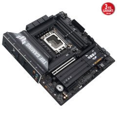 ASUS TUF GAMING B860M‑PLUS WiFi Intel B860 Chipset LGA 1851 Soket DDR5 (max 256 GB @ 8800+ MT/s OC) DisplayPort 1.4 HDMI 2.1 PCIe 5.0 mATX Anakart Wi‑Fi 7 Bluetooth 5.4 2.5Gb LAN Aura Sync RGB