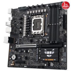 ASUS TUF GAMING B860M‑PLUS WiFi Intel B860 Chipset LGA 1851 Soket DDR5 (max 256 GB @ 8800+ MT/s OC) DisplayPort 1.4 HDMI 2.1 PCIe 5.0 mATX Anakart Wi‑Fi 7 Bluetooth 5.4 2.5Gb LAN Aura Sync RGB
