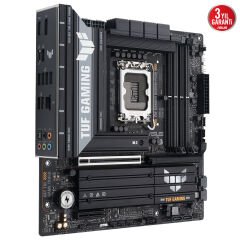 ASUS TUF GAMING B860M‑PLUS WiFi Intel B860 Chipset LGA 1851 Soket DDR5 (max 256 GB @ 8800+ MT/s OC) DisplayPort 1.4 HDMI 2.1 PCIe 5.0 mATX Anakart Wi‑Fi 7 Bluetooth 5.4 2.5Gb LAN Aura Sync RGB