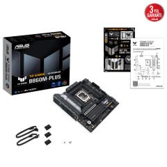 ASUS TUF GAMING B860M‑PLUS WiFi Intel B860 Chipset LGA 1851 Soket DDR5 (max 256 GB @ 8800+ MT/s OC) DisplayPort 1.4 HDMI 2.1 PCIe 5.0 mATX Anakart Wi‑Fi 7 Bluetooth 5.4 2.5Gb LAN Aura Sync RGB