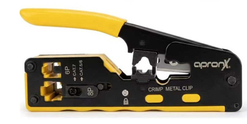 Apronx APX-CR45 RJ45 Çakma Pensesi 4P 6P 8P Network Ethernet Kablo Sıkma (Crimp) Aleti