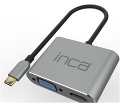 Inca ITPC-06TX 100W Type-C PD + HDMI 4K + USB 3.0 Çoklayıcı Adaptör