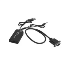 Frisby FA-6676C Analog VGA ve 3.5mm Ses Girişi - Dijital HDMI Aktif Dönüştürücü Adaptör