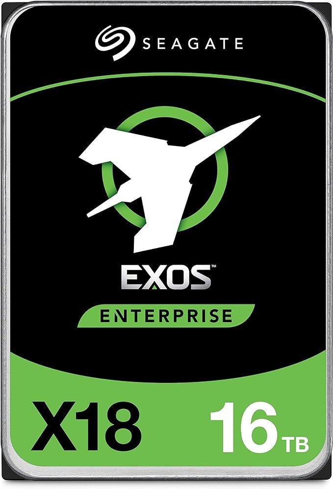 Seagate EXOS 16TB 7200RPM 256MB Cache 3.5'' ST16000NM000J Enterprise HDD