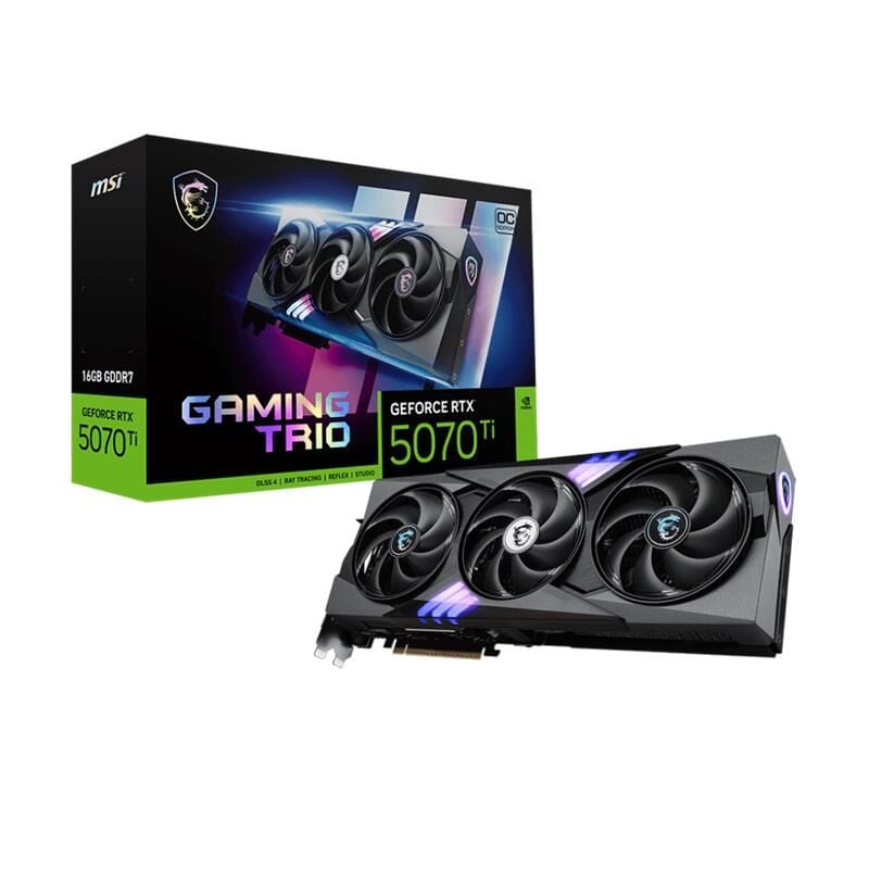MSI GeForce RTX 5070 Ti 16G Gaming Trio OC Plus 16GB GDDR7 256Bit 1xHDMI 3xDP Ekran Kartı