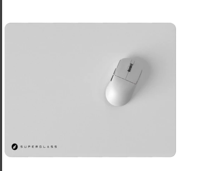 HAWK Gaming HM20B Superglass Cam Mousepad Beyaz Temperli Cam Yüzeyli Gaming Mouse Pad