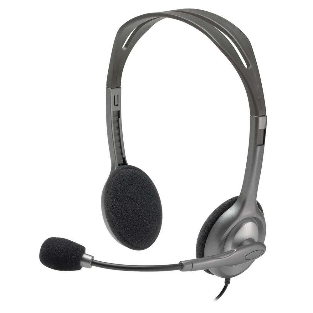 Logitech H111 Multi-Device Stereo 3.5mm Jack Girişli Gürültü Engelleyici Mikrofonlu Kulaküstü Kulaklık (981-000593)