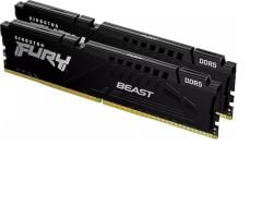 Kingston Fury Beast 64 GB (2×32 GB) DDR5‑6000 MT/s CL36‑38‑38 1.35 V Intel® XMP 3.0 & AMD EXPO™ Destekli On‑die ECC 288‑Pin DIMM Kit