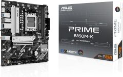 ASUS PRIME B850M-K AMD B850 AM5 mATX DDR5 8200+ OC DP HDMI 2xM.2 Anakart