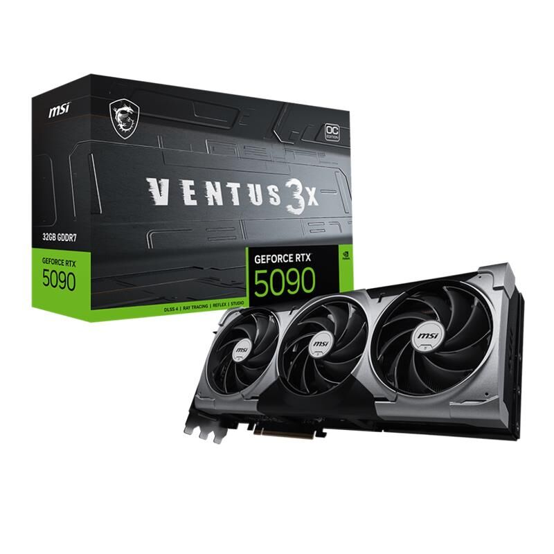MSI GEFORCE RTX5090 32G VENTUS 3X OC 32GB GDDR7 512BIT 1XHDMI 3XDP EKRAN KARTI
