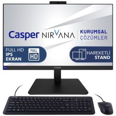 Casper Nirvana One A70.1235-BE00X-V i5-1235U 16GB 500GB M.2 SSD DOS 23.8'' FHD Pivot Wifi AIO