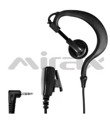 Mirax MT100-PC01 PMR Telsiz Kulaklığı - Aselsan MT665 / MT865 / Cobra / Motorola Uyumlu - Tekli Şeffaf Akustik Kulaklık