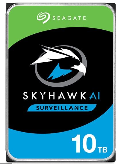 Seagate SkyHawk AI 10TB 7200RPM 256MB Cache SATA 3.0 3.5'' Güvenlik Hard Disk (ST10000VE001)