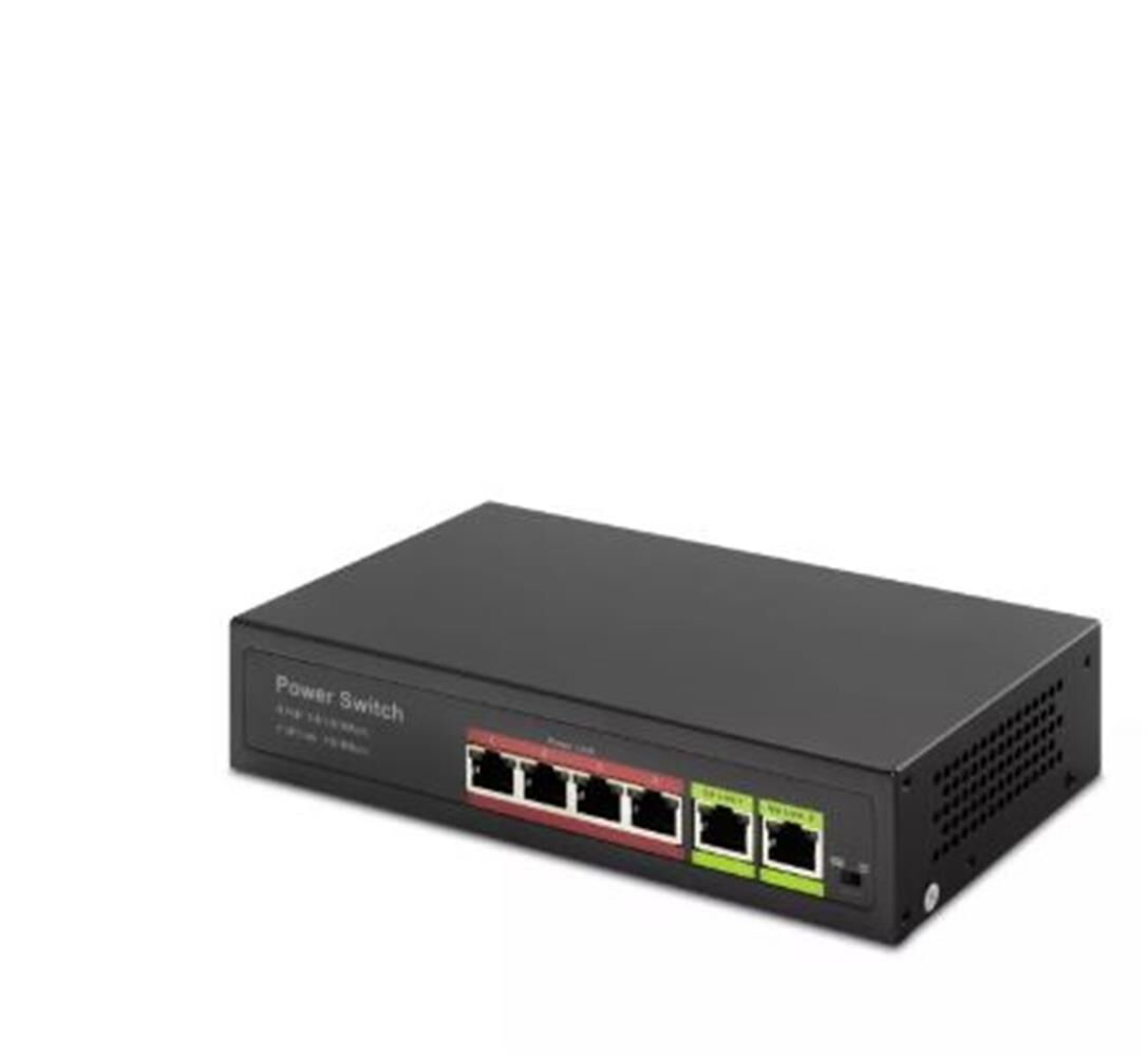 Hadron HD04 4 Port PoE Switch + 2 Uplink 10/100 Mbps