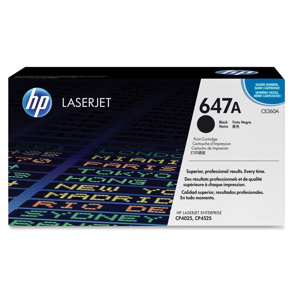 HP 647A Siyah Orijinal LaserJet Toner Kartuşu (CE260A)