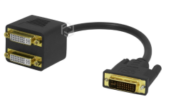 Frisby FA-6662C DVI-I Erkek - 2 x DVI Dişi Görüntü Çoklayıcı ve Pasif Dönüştürücü Adaptör